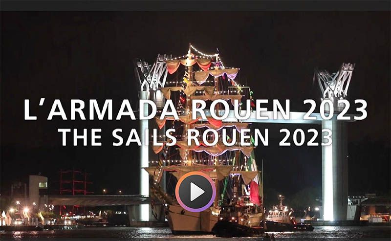 Armada of Rouen major maritime festival in Normandy silver