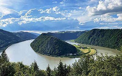 Cycling in the Danube region in Upper Austria