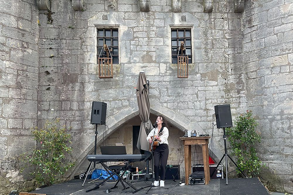 Performer on stage