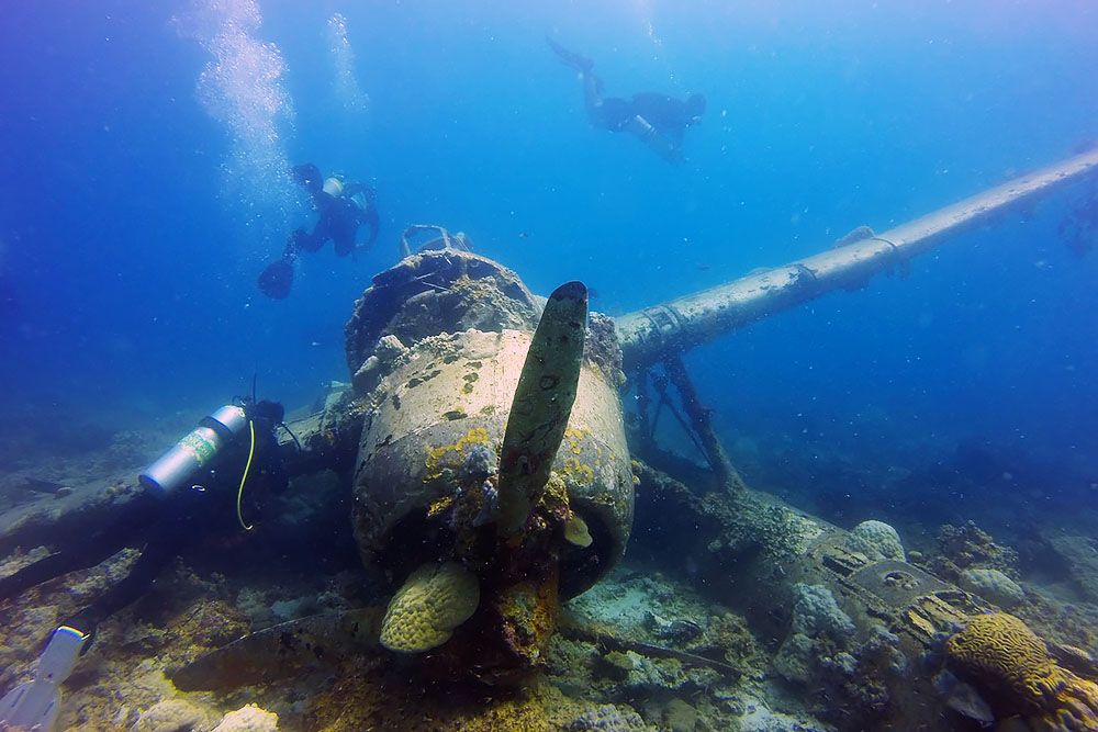 Plane wreck in Palau