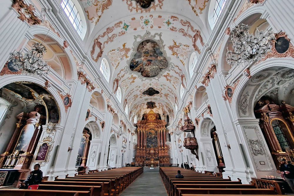 Interior of church