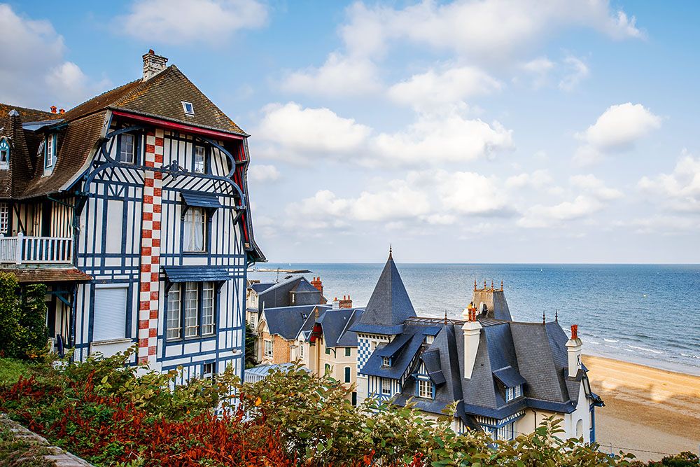 Half-timbered houses in Trouville