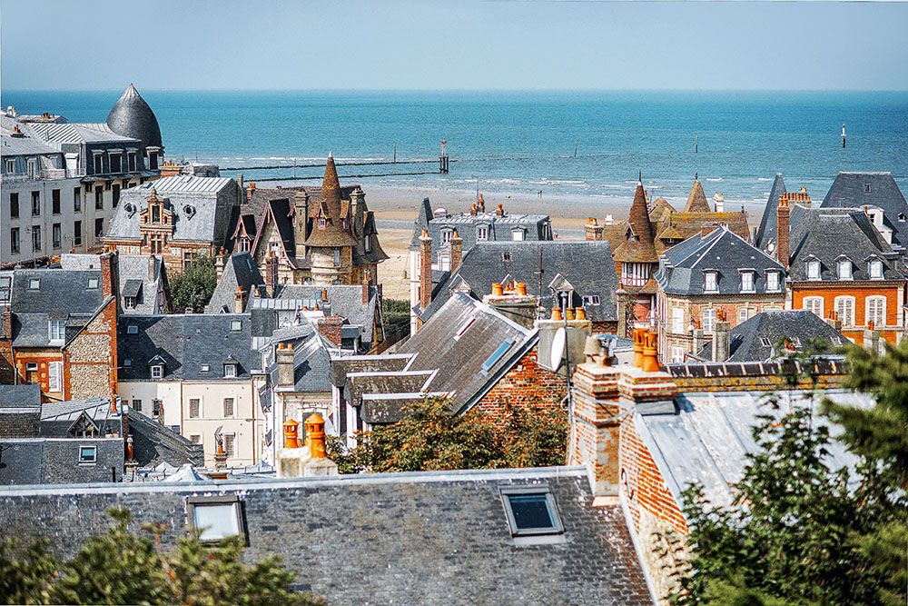 Seaview in Trouville along the tour of the Pays d'Auge